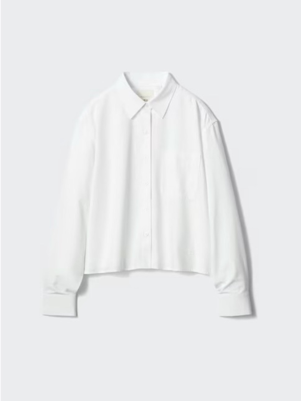 Uniqlo JW Anderson Oxford Boxy Shirt Long Sleeve in White